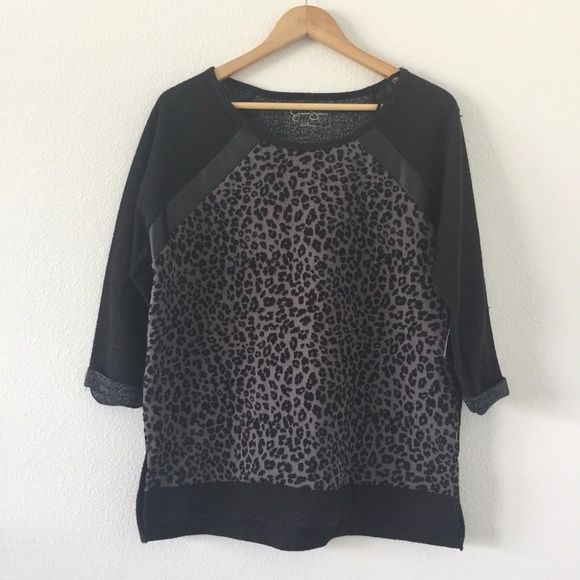 Jessica Simpson Sweaters - Jessica Simpson Leopard Jacquard Tommi Long Sleeve
